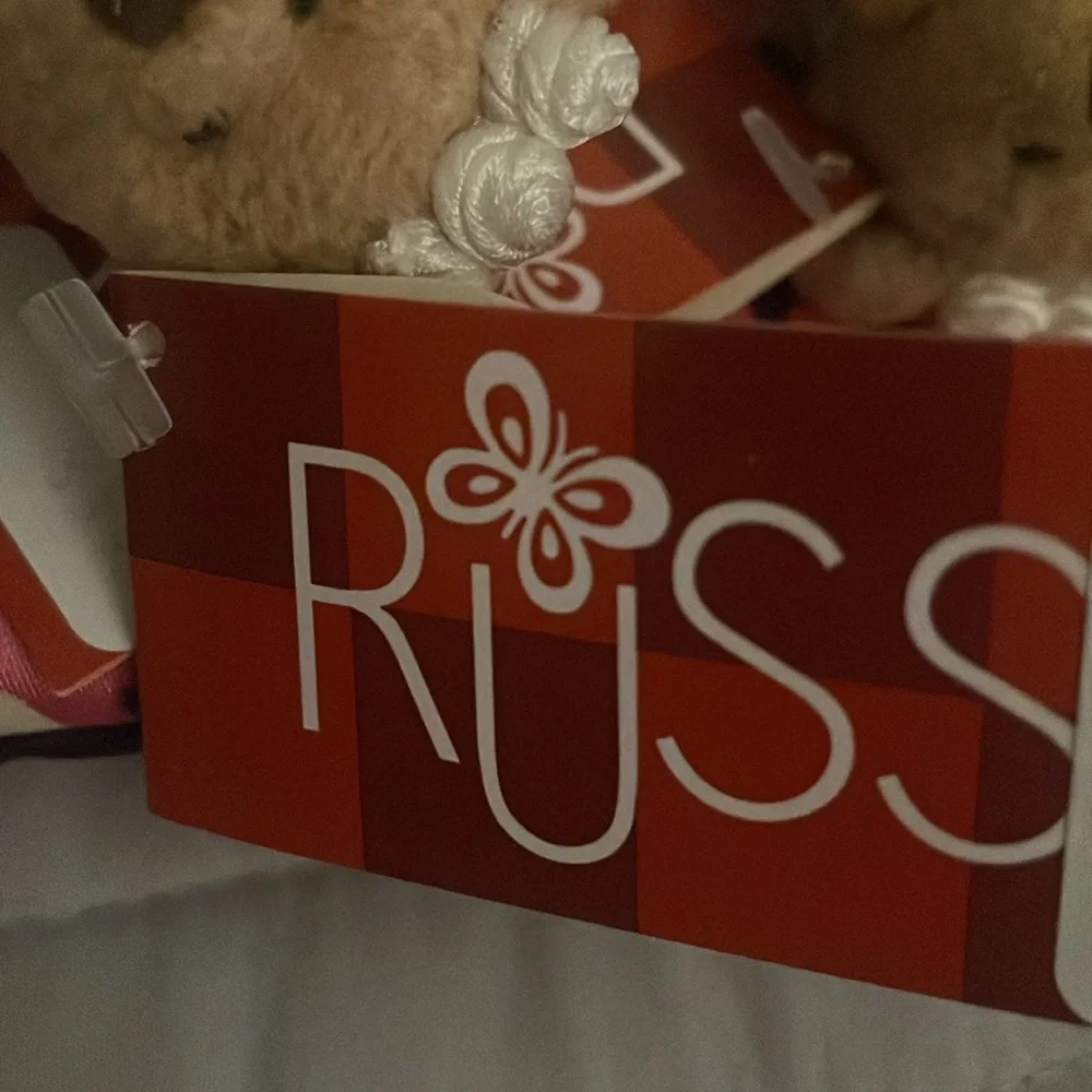 Vintage Russ Bride and Groom Gift Plush Toppers